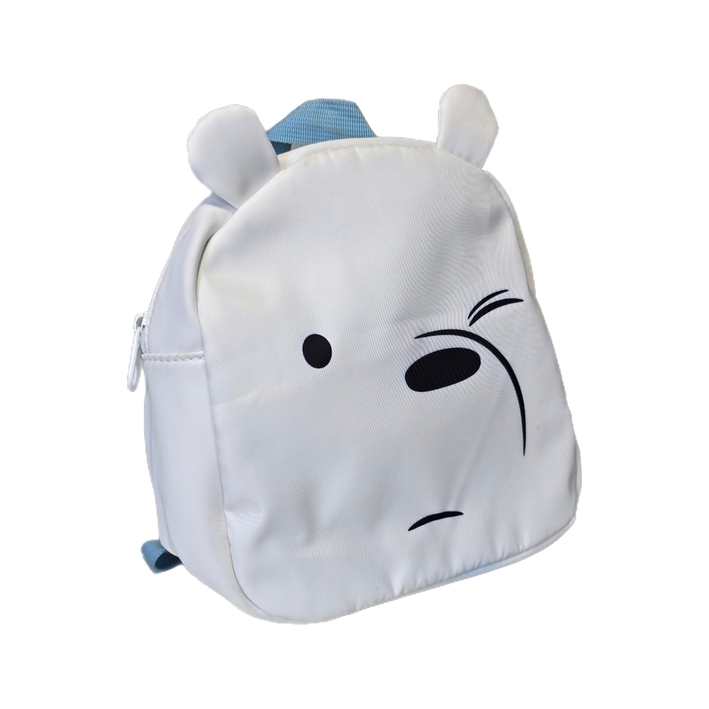 Miniso WE BARE BEARS Ice Bear Polar Bear Zippered Backpack Bag Cartoon Network